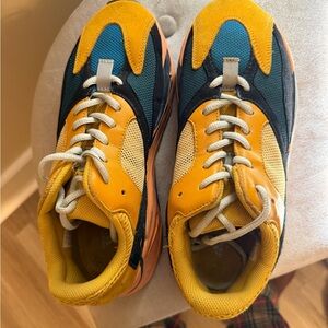 Yeezy Kids Sneakers in Yellow and Teal
